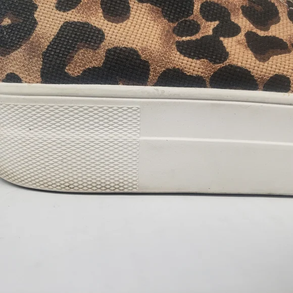 Steve Madden Womens Slip On Shoes Cheetah Leopard Print Size 8.5M Used - Picture 6 of 11